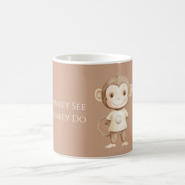 Cremebrauner Affe See Affen Do Kaffeetasse (Mittel)