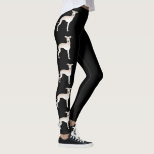 Cremefarben Italienisches Windspiel Süße Cartoon-H Leggings