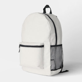 cremefarben, milchweiß, warm weiß bedruckter rucksack