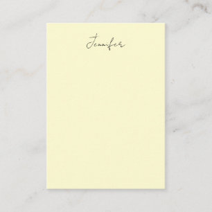 Cremefarbene elegante moderne minimalistische einf begleitkarte