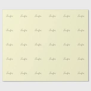 Cremefarbene elegante moderne minimalistische einf geschenkpapier