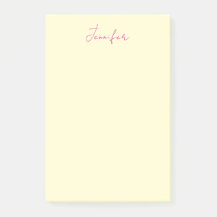 Cremefarbene elegante moderne minimalistische einf post-it klebezettel