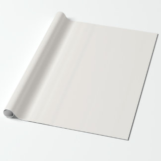 Cremefarbene florale weiße Einzelfarbe Geschenkpapier