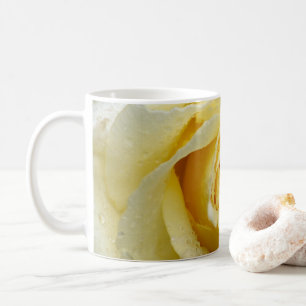 Cremefarbene Rose Kaffeetasse