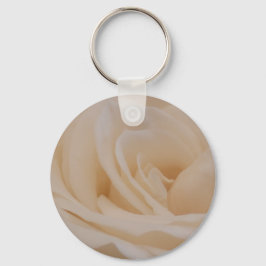 Cremefarbene Rose schließen Schlüsselanhänger