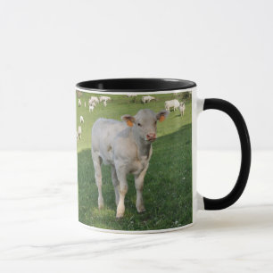 Cremefarbenes Charolaiskalb Tasse