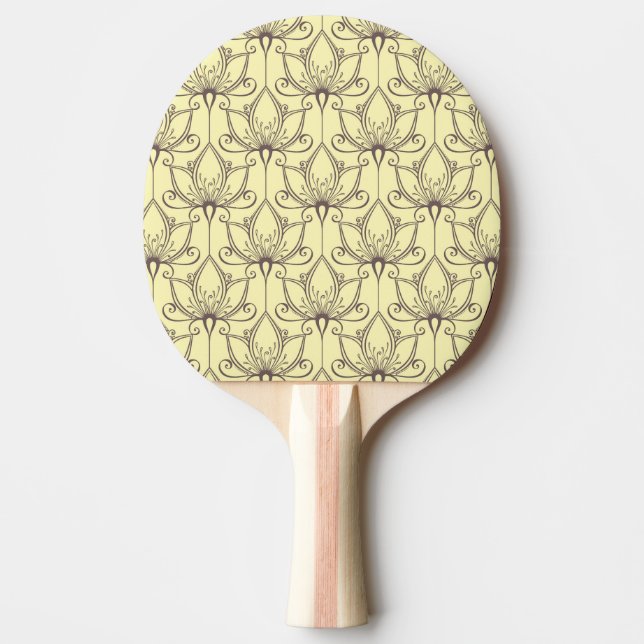 Cremeflormuster Tischtennis Schläger (Vorderseite)