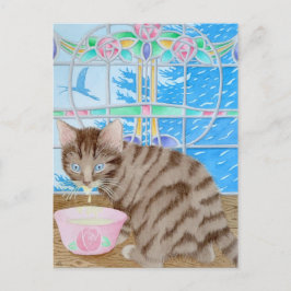 Cremegedeckte Whiskys! Postkarte