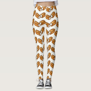 Cremegefüllter Imbiss Feinschmecker drucken Leggin Leggings