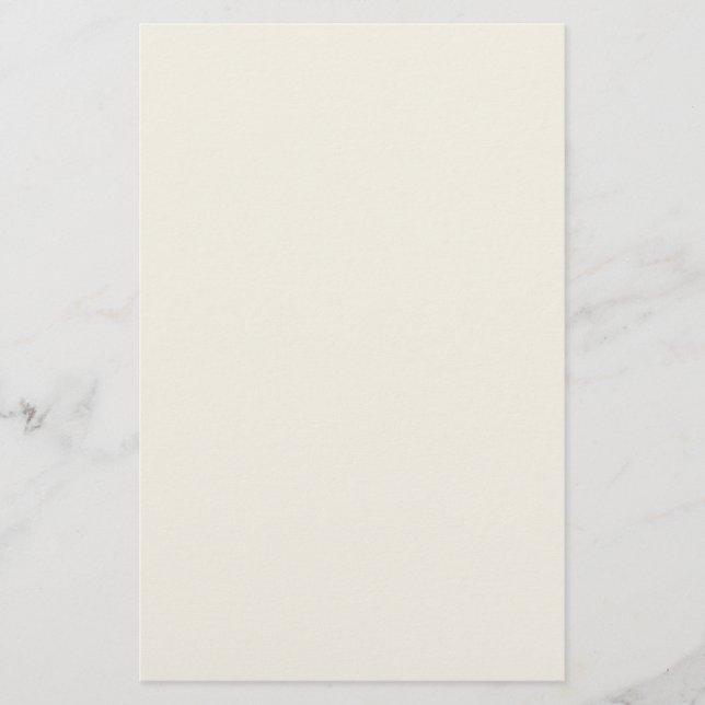 Cremeweiß einfarbig briefpapier (Vorderseite)