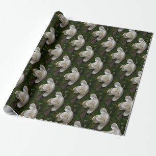 Cremeweiße Magnolia-Blume Geschenkpapier