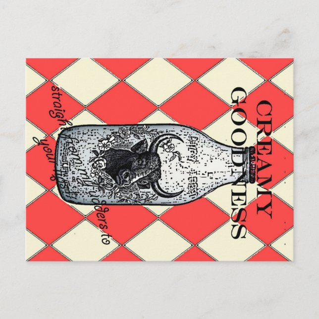  Cremige Köstlichkeit Postkarte (Vorderseite)