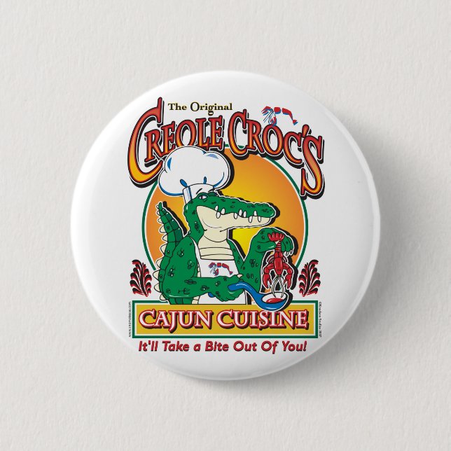 CREOLE-CROC BUTTON (Vorderseite)