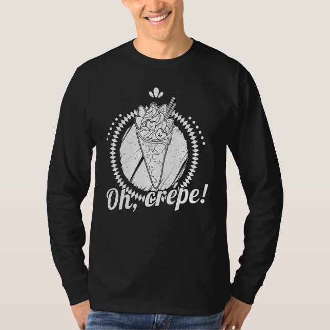 Crepe French pancake Matcha crepes baking filling  T-Shirt (Vorderseite)