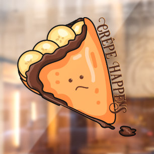 Crêpe Happens Food Puff Fensteraufkleber