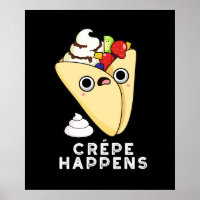 Crepe Happens Funny Food Pub Dark BG
