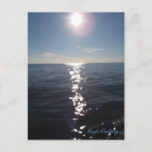 Crépuscule sur la baie mobile, carte postale de