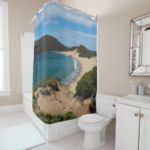 Crescent Beach Bay Sand Sea Dunes Australien Duschvorhang