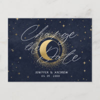 Crescent Céleste Lune Modifier La Date Carte Posta