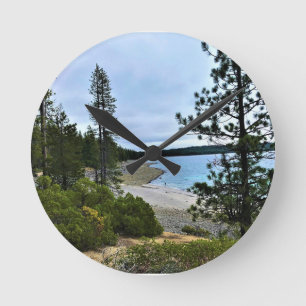 Crescent Lake, Oregon Runde Wanduhr