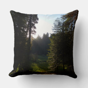 Crescent Meadow Morning on Sequoia Nationalpark Kissen