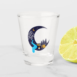 Crescent Moon Adventure Camping Schnapsglas