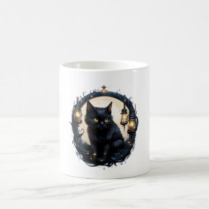 Crescent Moon Cat Kaffeetasse