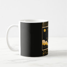 Crescent Moon Celestial Design Mug Kaffeetasse