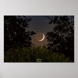 Crescent Moon Einstellung Poster