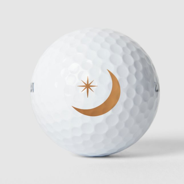 Crescent Moon Golf Balls Golfball (Vorderseite)