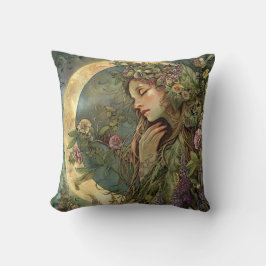 Crescent Moon Ostara Kissen