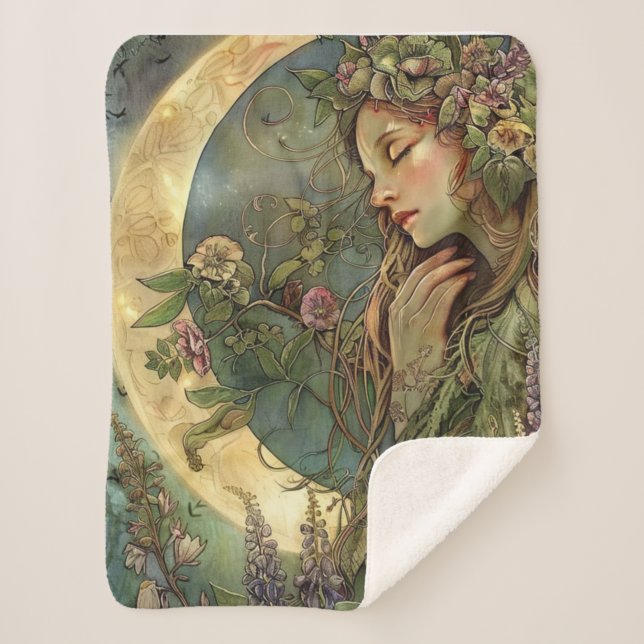 Crescent Moon Ostara Sherpadecke (Vorderseite)