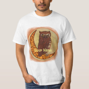 Crescent Moon Owl T-Shirt