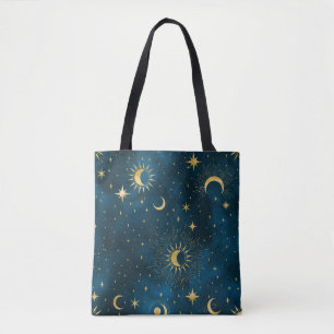 Crescent Moon Starry Night Celestial Tasche