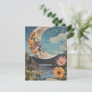 Crescent Moon über serene Landschaft
