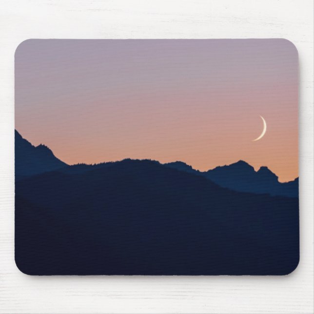 Crescent Moon & Venus | Seabeck, Washington Mousepad (Vorne)