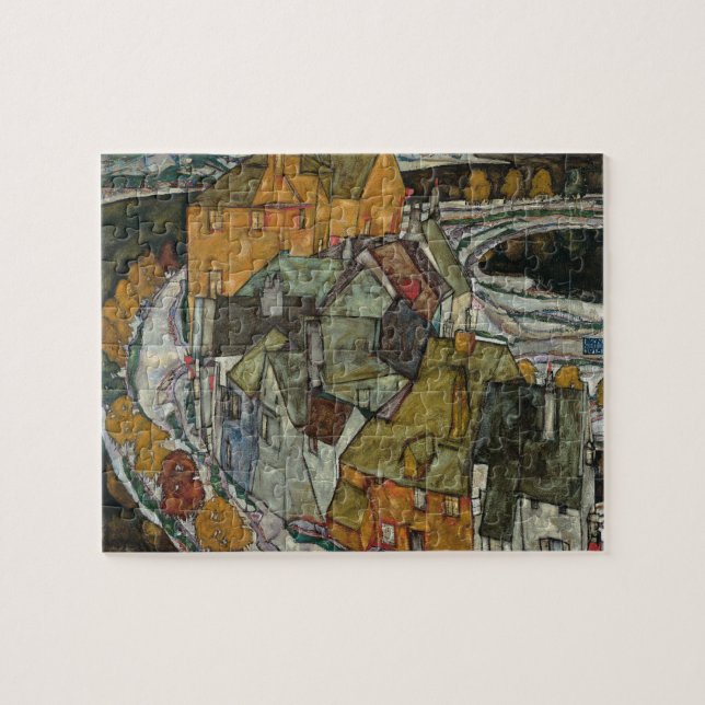Crescent of Houses II, Island Town by Egon Schiele (Horizontal)