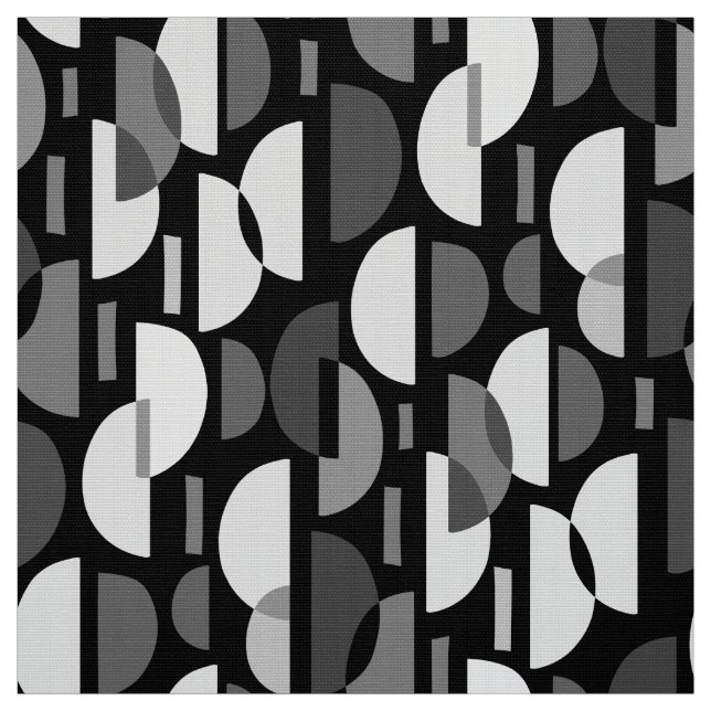 Crescent Pattern 010921 - Monochrome Stoff (Muster)