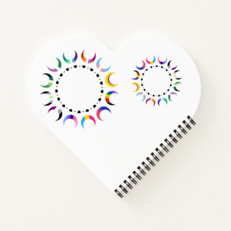 Crescent Pride Moons & Black Hearts Notizbuch