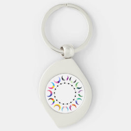 Crescent Pride Moons & Black Hearts Schlüsselanhänger