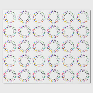 Crescent Pride Moons & Herz Ring Geschenkpapier