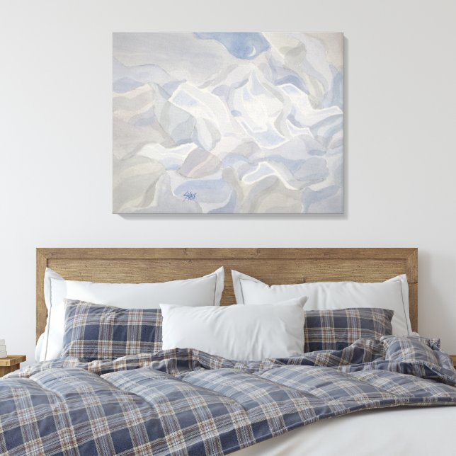 Crescent Waterways Leinwanddruck (Insitu (Schlafzimmer))