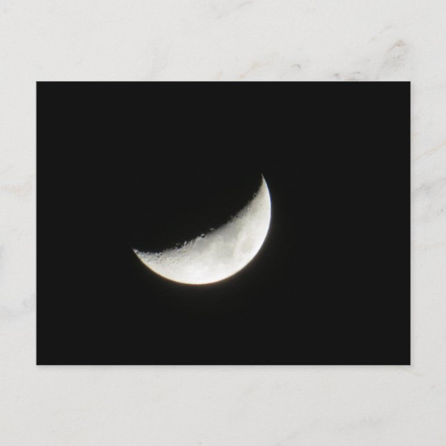 Crescent Waxing Moon Postkarte (Vorderseite)