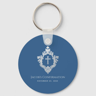 Crest Boy Konfirmationsgeschenke Klassisch Blau Vi Schlüsselanhänger