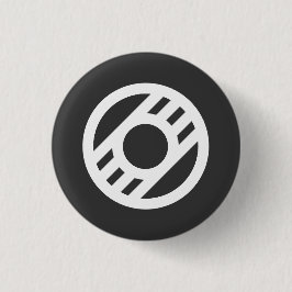 Crest Modern (Black) Button