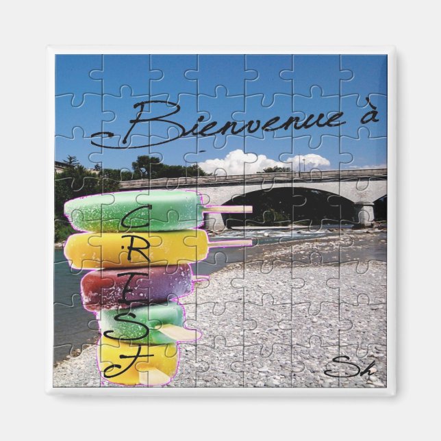 Crest-Puzzle Magnet (Vorne)