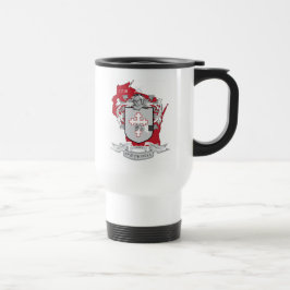 Crest_Wisconsin Familie O " Donnell Reise-Tasse Reisebecher