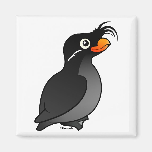 Crested Auklet Magnet (Vorne)