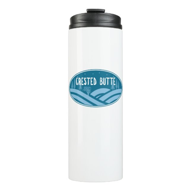 Crested Butte Colorado Außenbereich Thermosbecher (Vorderseite)
