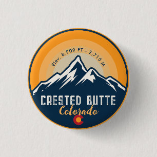 Crested Butte Colorado Berge Wandern Button